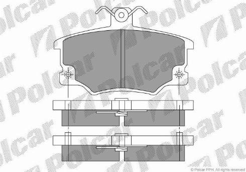 Polcar S70-0075 - Bremsbelagsatz, Scheibenbremse alexcarstop-ersatzteile.com