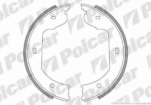 Polcar LS1920 - Bremsbackensatz, Feststellbremse alexcarstop-ersatzteile.com