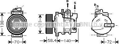 Prasco AIAK262 - Kompressor, Klimaanlage alexcarstop-ersatzteile.com