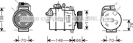 Prasco AIK275 - Kompressor, Klimaanlage alexcarstop-ersatzteile.com