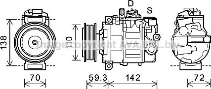 Prasco AIK398 - Kompressor, Klimaanlage alexcarstop-ersatzteile.com