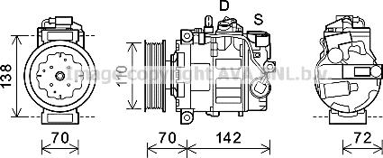 Prasco AIK381 - Kompressor, Klimaanlage alexcarstop-ersatzteile.com