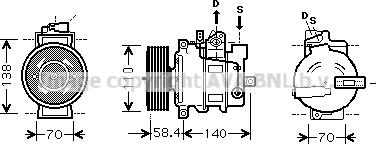 Prasco AIK274 - Kompressor, Klimaanlage alexcarstop-ersatzteile.com