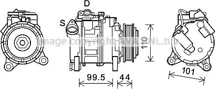 Prasco BWAK492 - Kompressor, Klimaanlage alexcarstop-ersatzteile.com