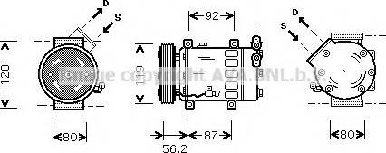 Prasco CNK214 - Kompressor, Klimaanlage alexcarstop-ersatzteile.com