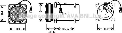 Prasco CNAK216 - Kompressor, Klimaanlage alexcarstop-ersatzteile.com