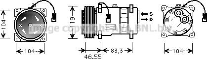 Prasco CNK019 - Kompressor, Klimaanlage alexcarstop-ersatzteile.com