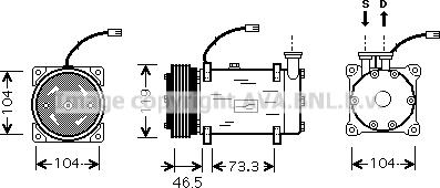 Prasco CNK030 - Kompressor, Klimaanlage alexcarstop-ersatzteile.com