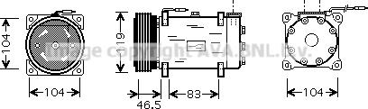 Prasco CNK160 - Kompressor, Klimaanlage alexcarstop-ersatzteile.com