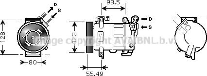 Prasco CNK251 - Kompressor, Klimaanlage alexcarstop-ersatzteile.com