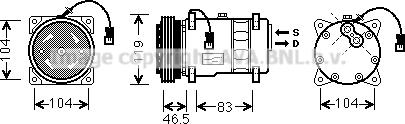 Prasco CNK258 - Kompressor, Klimaanlage alexcarstop-ersatzteile.com