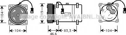 Prasco CNK216 - Kompressor, Klimaanlage alexcarstop-ersatzteile.com