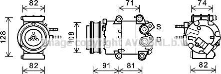 Prasco FDAK498 - Kompressor, Klimaanlage alexcarstop-ersatzteile.com