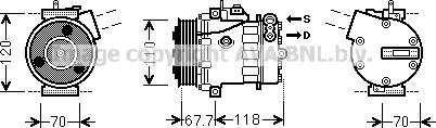 Prasco FTK384 - Kompressor, Klimaanlage alexcarstop-ersatzteile.com