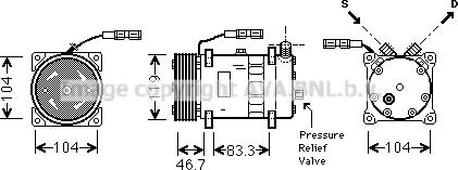 Prasco MNAK048 - Kompressor, Klimaanlage alexcarstop-ersatzteile.com