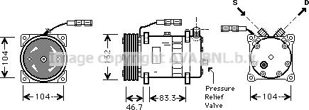 Prasco MNK048 - Kompressor, Klimaanlage alexcarstop-ersatzteile.com