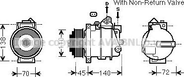 Prasco MSAK672 - Kompressor, Klimaanlage alexcarstop-ersatzteile.com