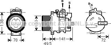 Prasco MSK476 - Kompressor, Klimaanlage alexcarstop-ersatzteile.com