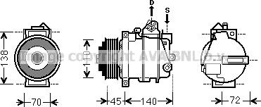 Prasco MSK561 - Kompressor, Klimaanlage alexcarstop-ersatzteile.com