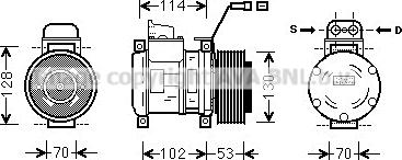 Prasco MSK583 - Kompressor, Klimaanlage alexcarstop-ersatzteile.com