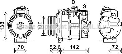 Prasco MSK639 - Kompressor, Klimaanlage alexcarstop-ersatzteile.com