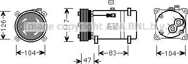 Prasco PEAK066 - Kompressor, Klimaanlage alexcarstop-ersatzteile.com