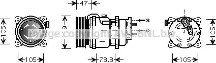 Prasco PEK242 - Kompressor, Klimaanlage alexcarstop-ersatzteile.com