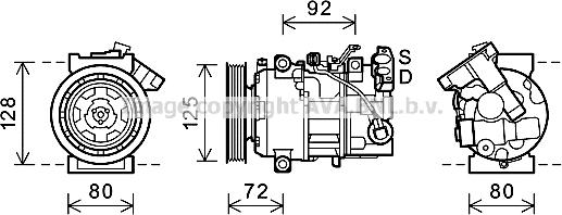 Prasco RTAK489 - Kompressor, Klimaanlage alexcarstop-ersatzteile.com