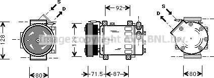 Prasco RTAK281 - Kompressor, Klimaanlage alexcarstop-ersatzteile.com