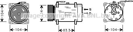 Prasco RTK038 - Kompressor, Klimaanlage alexcarstop-ersatzteile.com