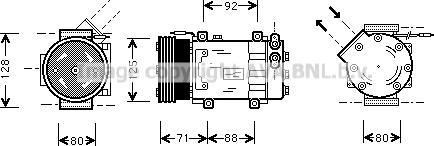 Prasco RTK127 - Kompressor, Klimaanlage alexcarstop-ersatzteile.com