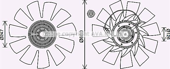 Prasco VLF088 - Lüfter, Motorkühlung alexcarstop-ersatzteile.com