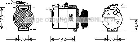 Prasco VNAK087 - Kompressor, Klimaanlage alexcarstop-ersatzteile.com