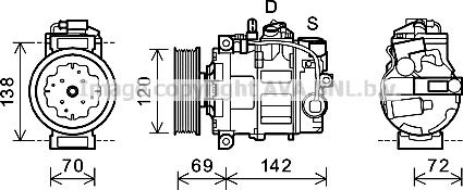 Prasco VNK321 - Kompressor, Klimaanlage alexcarstop-ersatzteile.com