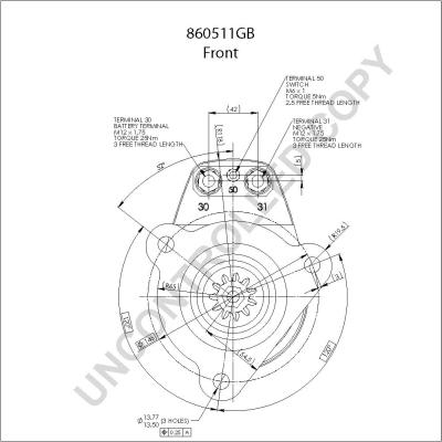 Prestolite Electric 860511GB - Starter alexcarstop-ersatzteile.com