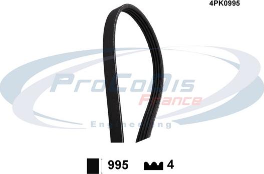 Procodis France 4PK0995 - Keilrippenriemen alexcarstop-ersatzteile.com