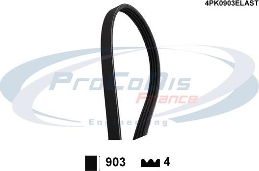 Procodis France 4PK0903ELAST - Keilrippenriemen alexcarstop-ersatzteile.com