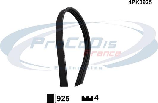 Procodis France 4PK0925 - Keilrippenriemen alexcarstop-ersatzteile.com