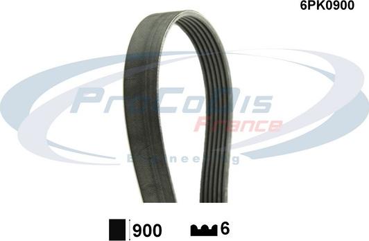 Procodis France 6PK0900 - Keilrippenriemen alexcarstop-ersatzteile.com