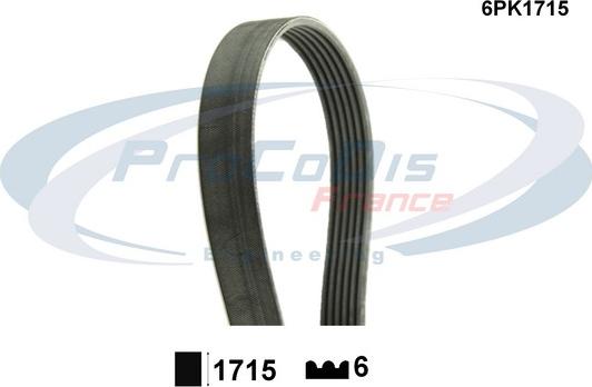 Procodis France 6PK1715 - Keilrippenriemen alexcarstop-ersatzteile.com