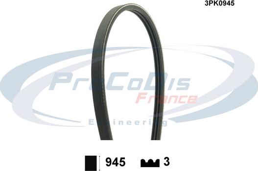 Procodis France 3PK0945 - Keilrippenriemen alexcarstop-ersatzteile.com