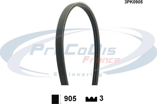 Procodis France 3PK0905 - Keilrippenriemen alexcarstop-ersatzteile.com