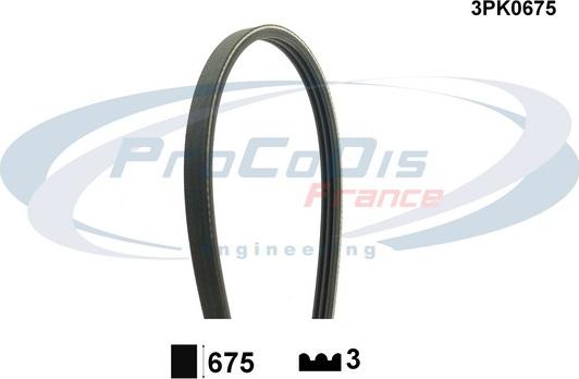 Procodis France 3PK0675 - Keilrippenriemen alexcarstop-ersatzteile.com