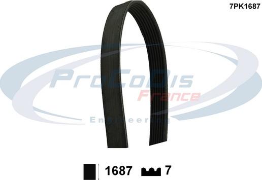 Procodis France 7PK1687 - Keilrippenriemen alexcarstop-ersatzteile.com