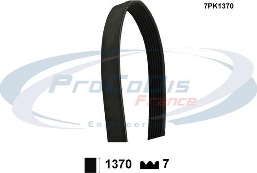 Procodis France 7PK1370 - Keilrippenriemen alexcarstop-ersatzteile.com