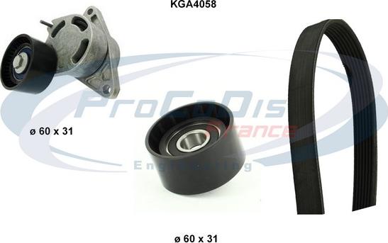 Procodis France KGA4058 - Keilrippenriemensatz alexcarstop-ersatzteile.com