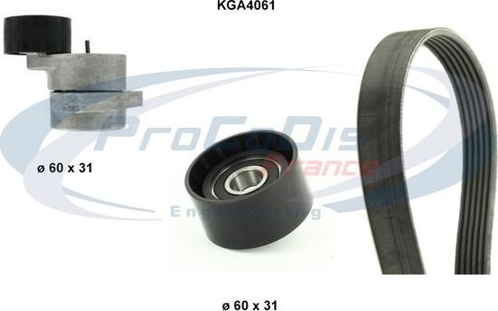 Procodis France KGA4061 - Keilrippenriemensatz alexcarstop-ersatzteile.com