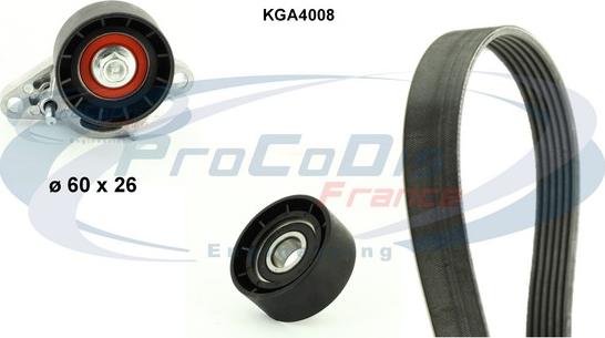 Procodis France KGA4008 - Keilrippenriemensatz alexcarstop-ersatzteile.com