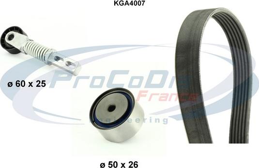 Procodis France KGA4007 - Keilrippenriemensatz alexcarstop-ersatzteile.com