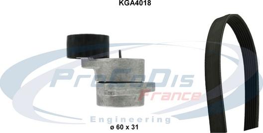 Procodis France KGA4018 - Keilrippenriemensatz alexcarstop-ersatzteile.com